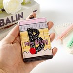 Personalisierte Bleistift Apple PU Leder ID Badge Holder mit Anfangsbuchstaben und Namen zurück zu Schule Lehrer Tag Anerkennung Geschenk für Lehrer