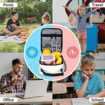 Henkilökohtainen sarjakuvahahmo Initial eristetty lounas laukku nimi Portable Camping Essentials takaisin kouluun syntymäpäivälahja pojille tytöille