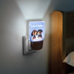 Personalized Cute Paw 1-3 3D Cartoon Dogs Name LED Plug in Night Light with Light Sensor Room Decor Birthday Gift for Dog Dad Dog Mom Pet Lovers
