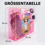 Personalisierte Cartoon Mädchen Neon Laser Tragetasche im Sommer Strandstil mit Namen Sommer Urlaub Geburtstag Geschenk für Damen Mädchen