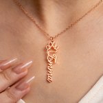 Gepersonaliseerde schattige hondenpoot ketting met naam sierlijke sieraden verjaardagscadeau voor vrouwen huisdier liefhebbers