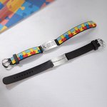 Personalized Medical Alert Bracelet with Engraved Name Autism Awareness Bracelet Back to School Birthday Gift for Kid Adult