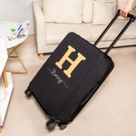 Personalized Luggage Cover with Initial Name and Elastic Fits 18-32 Inches Travel Accessory Anniversary Business Gift