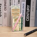 Personalized Multicolor 3D Bookmarks Design Clear Bookmark Pen Holder with Text Desk Decor Birthday Gift for Bookworm Book Lover