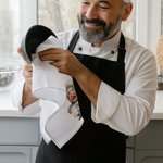 Personalized Cartoon Chef Character Kitchen Towel with Name Kitchen Supplies Birthday Housewarming Gift for Chefs Cooking Lovers