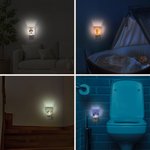 Personalized Cute Paw 1-3 3D Cartoon Dogs Name LED Plug in Night Light with Light Sensor Room Decor Birthday Gift for Dog Dad Dog Mom Pet Lovers