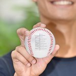 Personalized You Are Chosen Bible Verse Design Baseball Softball with Engraved Name Baptism Birthday Gift for Christians Sport Lovers