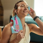 Personalized Basketball Cartoon Character Super Absorbent Waffle Sports Towel with Name and Monogram Team Game Birthday Gift for Sports Lover