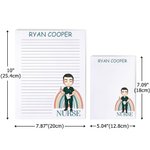 Bloc-notes personnalisé Médecin Infirmière Arc-en-ciel 40/80 pages Nom et profession Semaine de l'infirmière Cadeau d'appréciation pour Médecin Infirmière Personnel médical