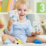 Personifierad söt pilot moln flygplan PU läder passhållare bagagetagg set med namn resetillbehör födelsedagspresent för barn