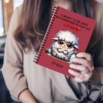 Personalizado Divertido León Cebra Gruñón Animales A5 Cuaderno de Espiral con Nombre Grabación Accesorios Regalo de Cumpleaños para Niños Familia Amigos