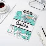 Estetoscopio Personalizado Píldora Elementos Médicos Portapapeles Portátil con Nombre Enfermera Semana Cumpleaños Regalo para Enfermera Doctor Personal Médico