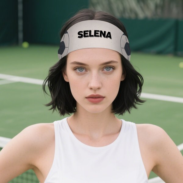 Bandeau de sport personnalisé Badminton Basket Ball Anti-Sueur avec nom Accessoire de sport Cadeau d'anniversaire pour les amis et la famille