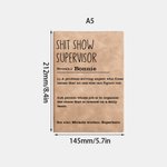 Carnet de notes A5 personnalisé avec nom et 100 pages Promotion Cadeau d'anniversaire pour amis collègues