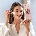 Set de Brochas de Maquillaje Personalizadas de Dibujos Animados Retro para Niña con Nombre y Espejo LED Esenciales de Viaje Regalo de Cumpleaños para Ella