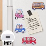 Personalized 1-4 Kids Face Photo Car Fridge Magnet Car Hanging Ornament with Text and Title Funny Home Decor Birthday Gift for Family Friends