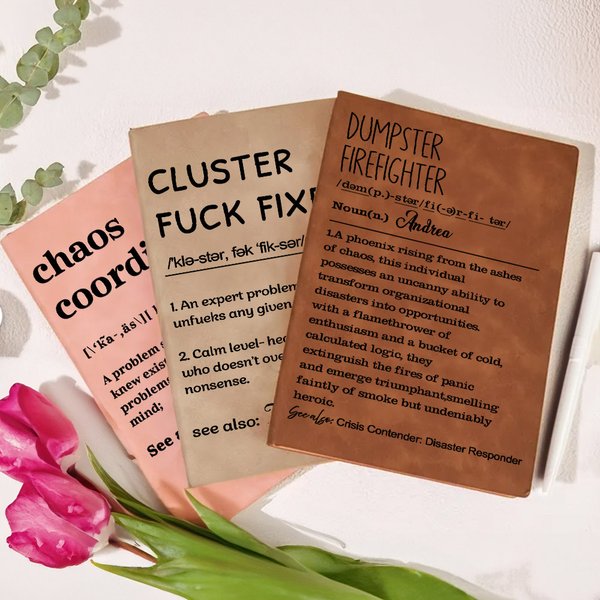 Carnet de notes A5 personnalisé avec nom et 100 pages Promotion Cadeau d'anniversaire pour amis collègues