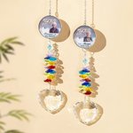 Personalised Love Crystal Photo Memorial Suncatcher Window Hanging Decor Anniversary Gift for Loss of Loved One