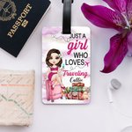Personalized Summer Vacation Cartoon Luggage Tag with Name Travel Essentials Birthday Gift for Women Travel Lovers