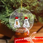 Personalisierte Weihnachten Hut Geist Freunde Acryl hängenden Ornament mit Namen Baumschmuck lustige Weihnachtsgeschenk für Familie Freunde