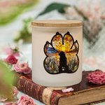 Henkilökohtainen koiran siluetti LED-kynttilävalaisin Jar, jossa on nimi ja puinen kansi Home Decor Koiran menetys muistolahja koiran ystävälle