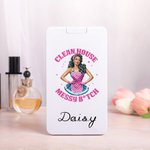 Set de Brochas de Maquillaje Personalizadas de Dibujos Animados Retro para Niña con Nombre y Espejo LED Esenciales de Viaje Regalo de Cumpleaños para Ella