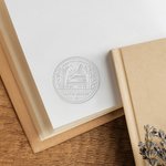 Personalised Girl and Cat Love Reading Embosser Seal Floral Book Envelope Stamp Creative Ex Libris Birthday Appreciation Gift for Teacher Book Lover