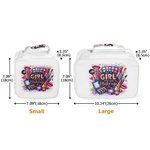 Personalized Makeup Tools Design Waterproof Makeup Bag with Name and Handle Travel Accessory Birthday Gift for Her