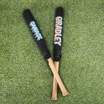 Personalized Ice Cream Drip Doodle Text Baseball Bat Cover with Hook and Loop Sports Essential Game Day Birthday Gift for Baseball Players