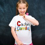 Personalisierte niedlichen Bleistift Apfel Notebook Design anfängliche Kind T-shirt Sweatshirt mit Namen zurück zu Schule Geburtstag Geschenk für Jungen Mädchen