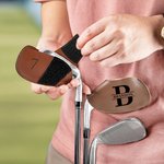 Henkilökohtainen Monogram PU Nahka Golf Club Head Cover koukku ja silmukka Golf Työkalut Syntymäpäivä Vuosipäivä Eläkkeelle siirtyminen lahja Golf Playerille