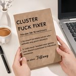 Carnet de notes A5 personnalisé avec nom et 100 pages Promotion Cadeau d'anniversaire pour amis collègues