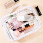 Personalized Makeup Tools Design Waterproof Makeup Bag with Name and Handle Travel Accessory Birthday Gift for Her