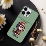 Personalisierte Cartoon Löwe Fuchs Grumpy Tiere Multicolor TPU Telefon Fall für iPhone mit Namen lustig Urlaub Geburtstag Geschenk für Familie Freunde