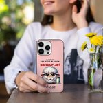 Personalisierte Cartoon Löwe Fuchs Grumpy Tiere Multicolor TPU Telefon Fall für iPhone mit Namen lustig Urlaub Geburtstag Geschenk für Familie Freunde