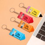 Personalized Cartoon Teacher Pencil Crayon Keychain with Name Teacher's Day Appreciation Back to School Gift for Teachers