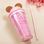 Personalised Ice Cream Biscuit Dome Lid Tumbler with Name and Straw Travel Essential Birthday Back to School Gift for Girls