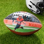 Personalized Photo PU Leather Football with Name and Number Competition Training Memorabilia Birthday Gift for Sports Fan Players