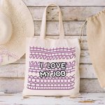 Sac réutilisable à message caché personnalisé avec texte amusant Cadeau d'anniversaire et de retraite pour un ami ou une famille