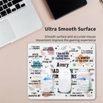 Personalised Bad Bitch Affirmations Non-Slip Mouse Pad with Name Office Supplies Humorous Birthday Gift for Friends Family Colleague