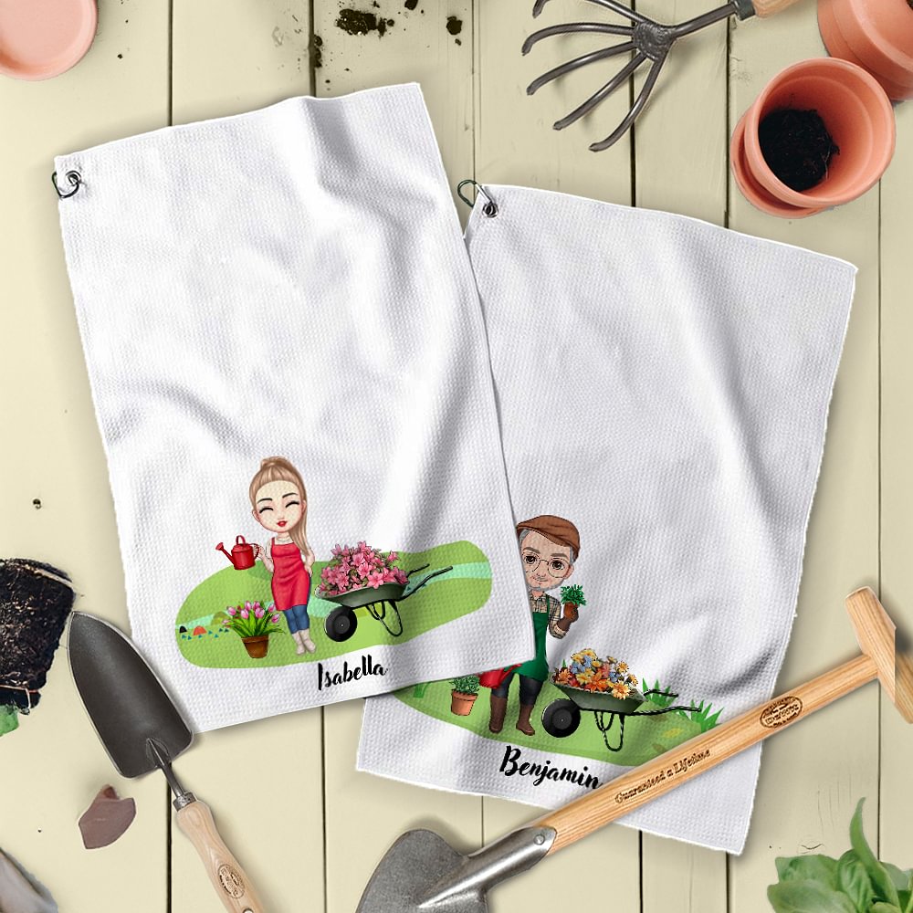 Serviette de bain portable gaufrée personnalisée avec nom Cadeau d'anniversaire pour ami(e) de la famille