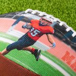 Personalized Photo PU Leather Football with Name and Number Competition Training Memorabilia Birthday Gift for Sports Fan Players