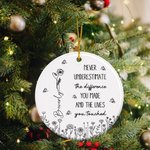 Henkilökohtainen Syntymä Kukka Keraaminen Koriste nimellä Puu Koriste Joulu Syntymäpäivä Lahja Leader Työtoveri Ystävät