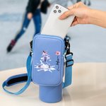 Personalizado Patinaje Chica Nacimiento Flor Botella de Agua Bolsa con Bolsa Correa Ajustable Accesorio para Stanley Vaso Regalo de Cumpleaños para Mujer Niña
