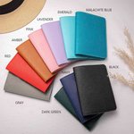 Personalized Cartoon Animals Multicolor PU Leather Passport Holder Luggage Tag Set with Name Travel Accessory Birthday Gift for Kid