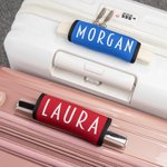 Personalized Luggage Handle Wrap Tag Travel Accessories for Airplanes with Print or Embroidery Name