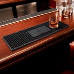 Personalized Funny Prescription Whisky Non-slip Rubber Bar Mat Drink Coaster with Engraved Name Home Bar Decor Birthday Gift for Grandpa Dad