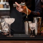 Personalized Funny Prescription Whisky Non-slip Rubber Bar Mat Drink Coaster with Engraved Name Home Bar Decor Birthday Gift for Grandpa Dad