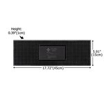 Personalized Funny Prescription Whisky Non-slip Rubber Bar Mat Drink Coaster with Engraved Name Home Bar Decor Birthday Gift for Grandpa Dad