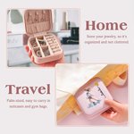 Henkilökohtainen sarjakuva luistelu tyttö syntymä kukka PU nahka korut laatikko nimi Travel Essentials syntymäpäivä peli päivä lahja naisille